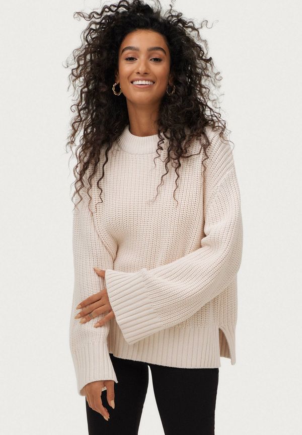 Gina Tricot - Tröja Alba Knitted Sweater - Beige