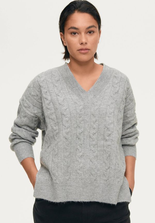 Gina Tricot - Tröja Lilian Knitted Sweater - Grå