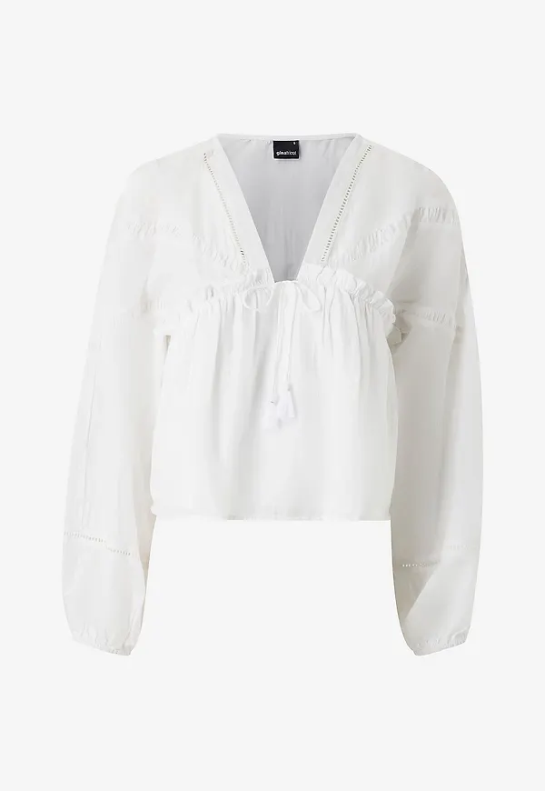 Gina Tricot - Blus Boho Blouse - Vit
