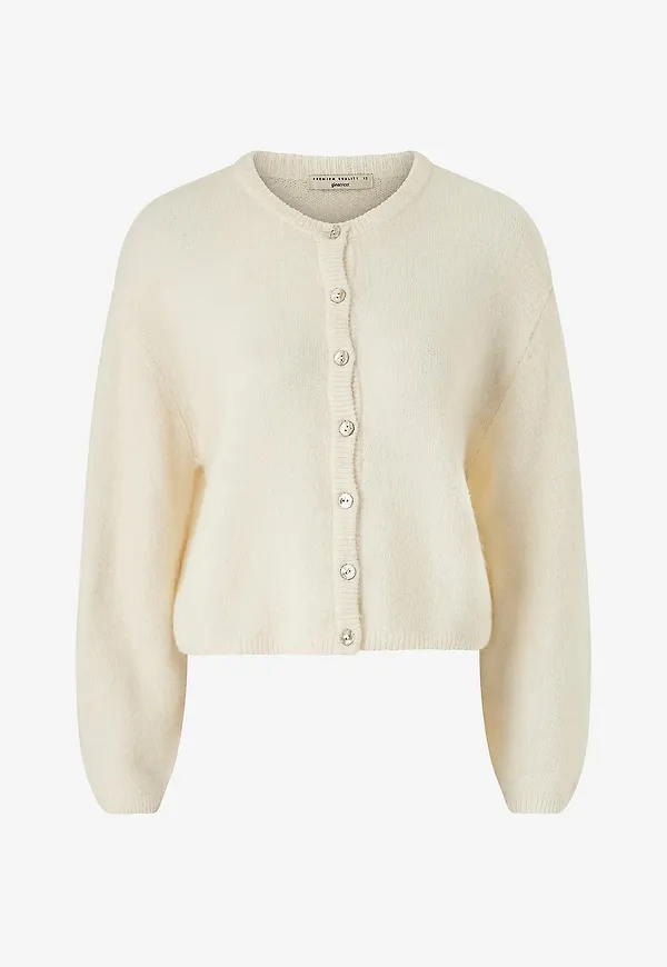 Gina Tricot - Cardigan Knitted Cardigan - Natur