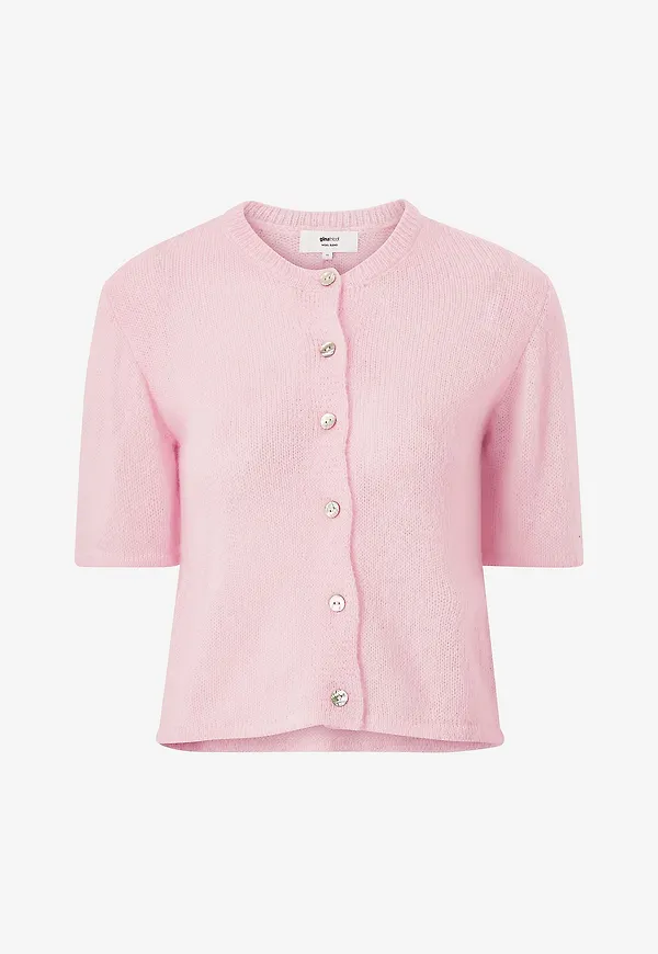 Gina Tricot - Cardigan Loose Knitted Cardigan - Rosa