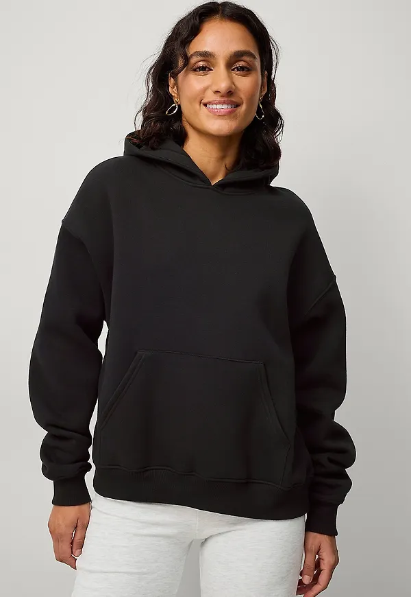 Gina Tricot - Huvtröja Iconic Hoodie - Svart