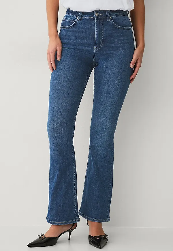 Gina Tricot - Jeans High Bootcut Jeans - Blå