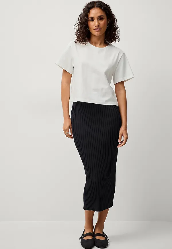 Gina Tricot - Kjol Knitted Skirt - Svart