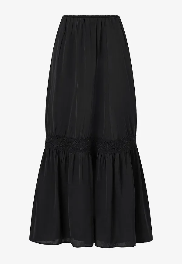 Gina Tricot - Maxikjol - Svart