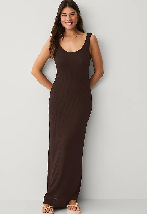 Gina Tricot - Maxiklänning Maxi Dress - Brun