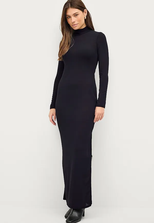 Gina Tricot - Maxiklänning Sheer Polo Dress - Blå