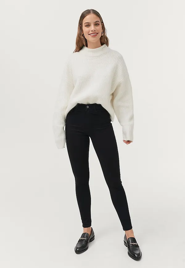 Gina Tricot - Molly high waist jeans - Svart