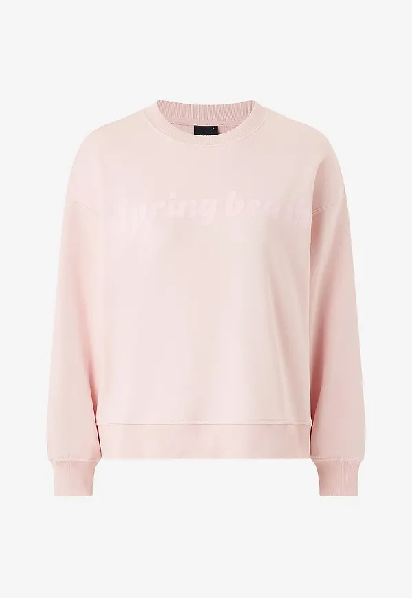 Gina Tricot - Sweatshirt Embroidery Sweater - Rosa