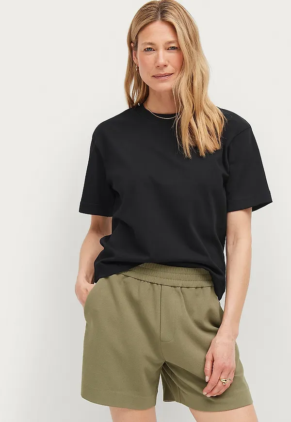 Gina Tricot - T-shirt Basic Tee - Svart