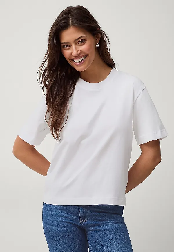 Gina Tricot - T-shirt Perfect Tee - Vit