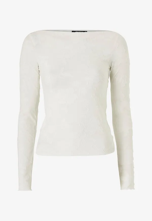 Gina Tricot - Topp Boatneck Top - Vit