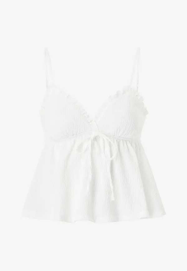 Gina Tricot - Topp Cute Singlet - Vit