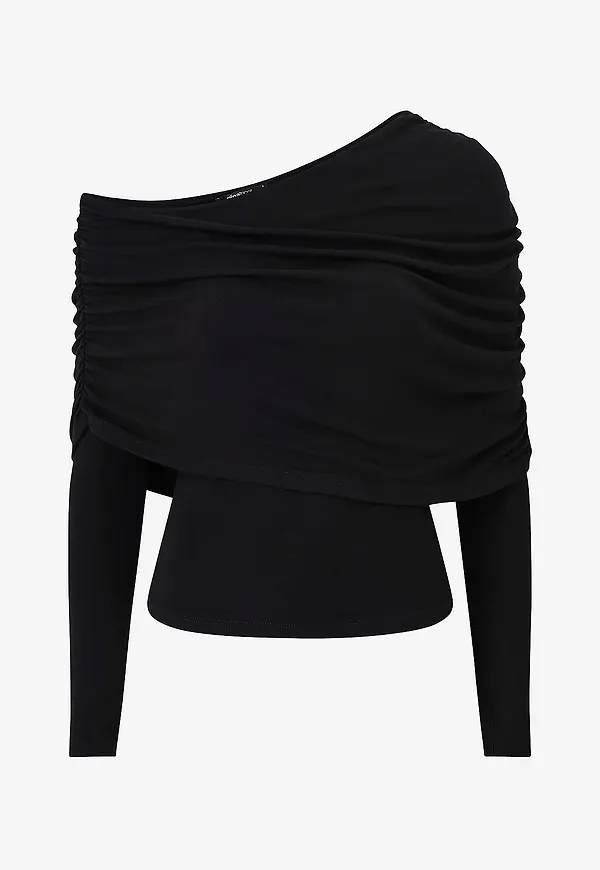 Gina Tricot - Topp Sloped Shoulder Cape - Svart