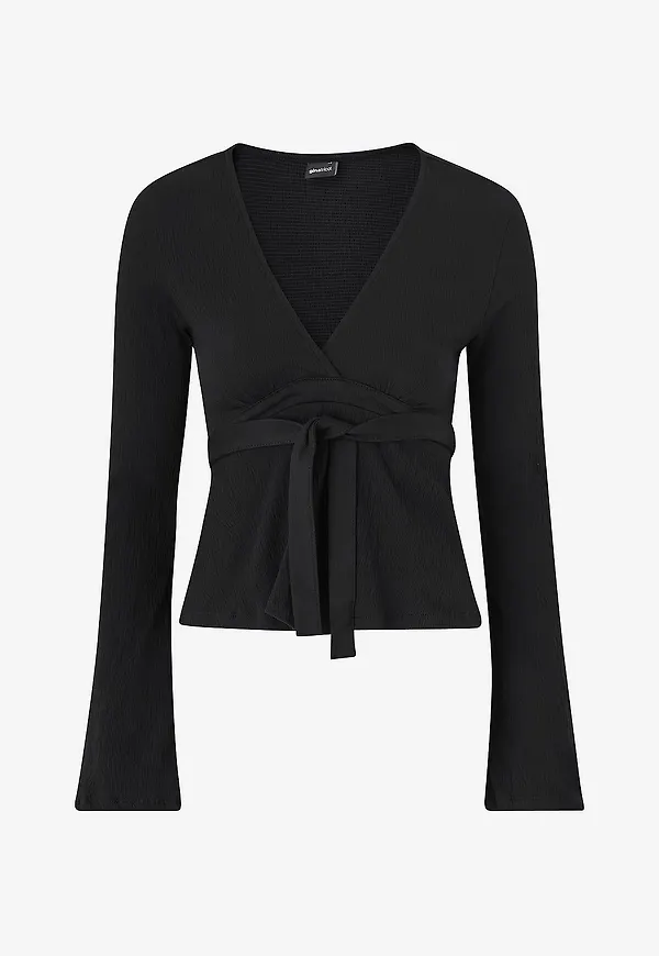 Gina Tricot - Topp Tie - Svart