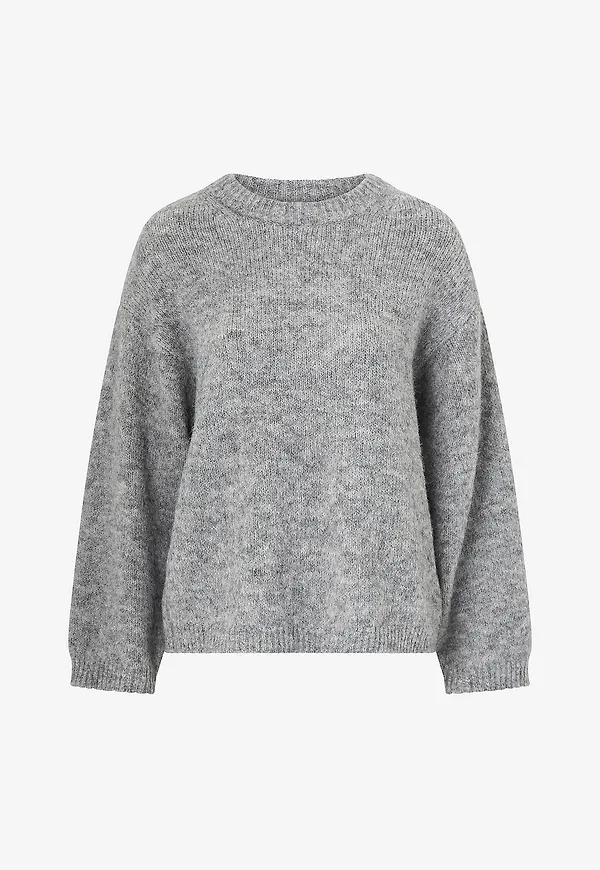 Gina Tricot - Tröja Boxy Knitted Sweater - Grå