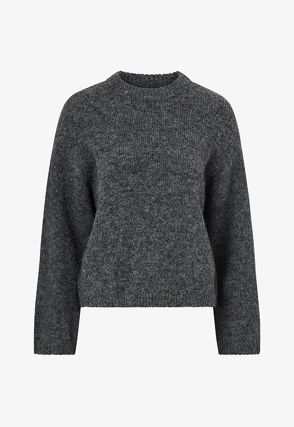 Gina Tricot - Tröja Boxy Knitted Sweater - Grå