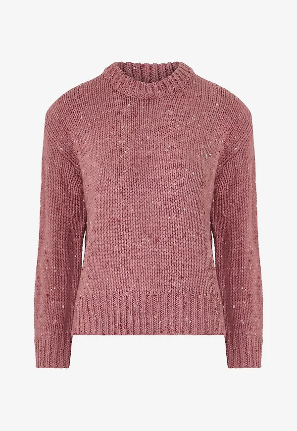 Gina Tricot - Tröja Chunky Knitted Sweater - Rosa