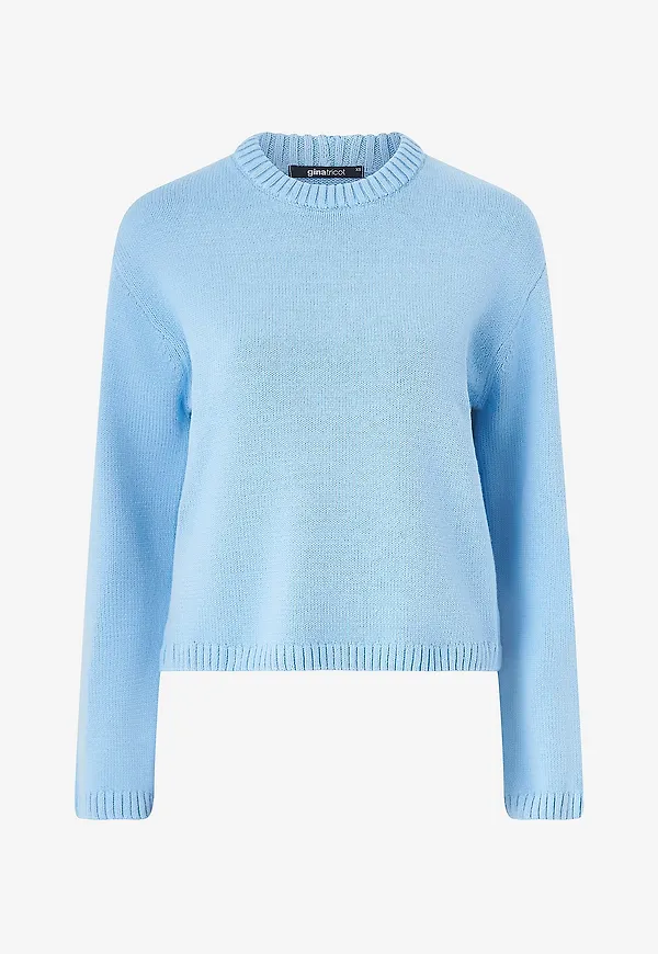 Gina Tricot - Tröja Knitted Sweater - Blå