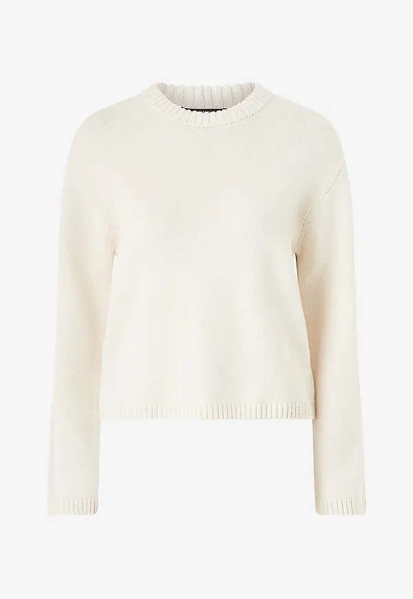 Gina Tricot - Tröja Knitted Sweater - Natur