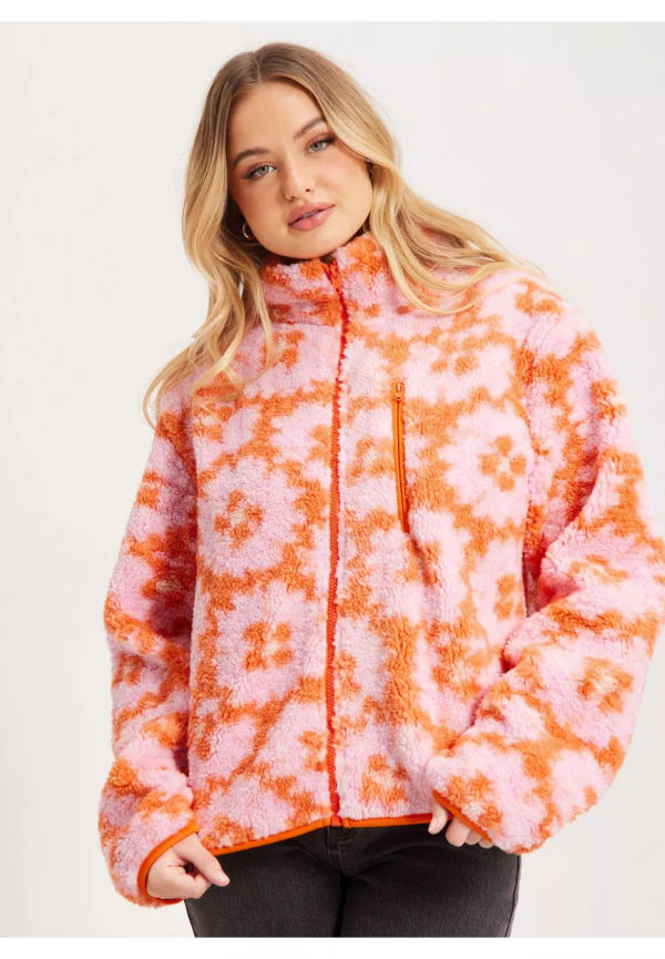 Gina Tricot Anisa teddy jacket Vårjackor & Höstjackor Orange