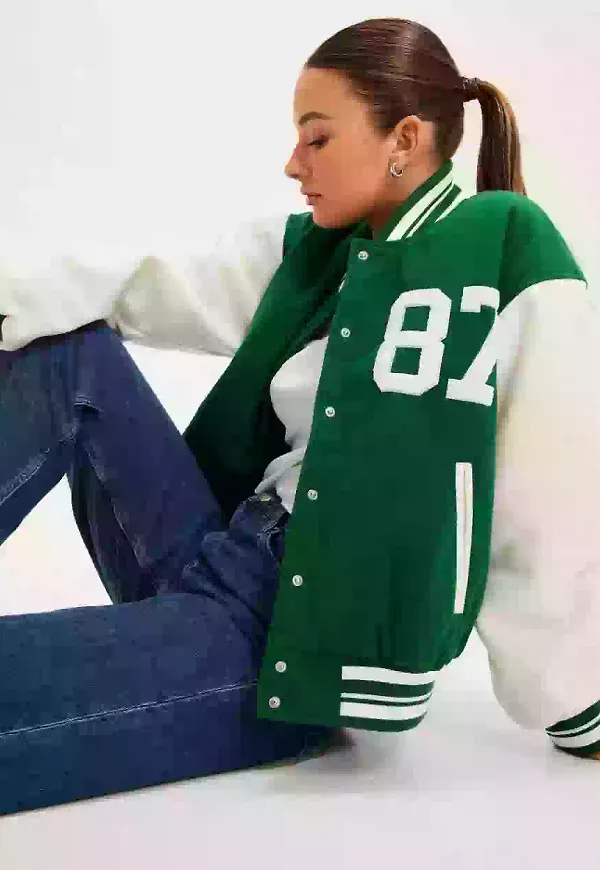 Gina Tricot Baseball bomber jacket Höstjackor & Vårjackor Green