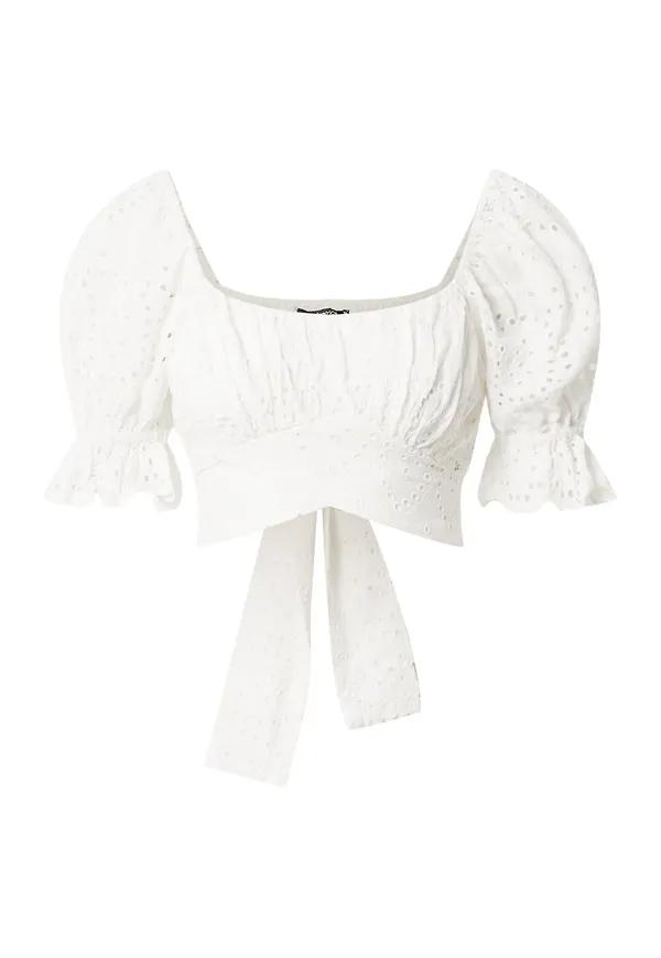 Gina Tricot Blus 'Ina' naturvit