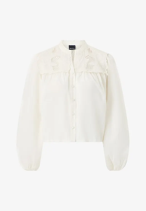 Gina Tricot - Blus Boho Blouse - Vit