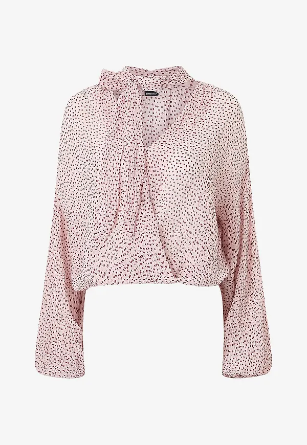 Gina Tricot - Blus Scarf Blouse - Flerfärgad