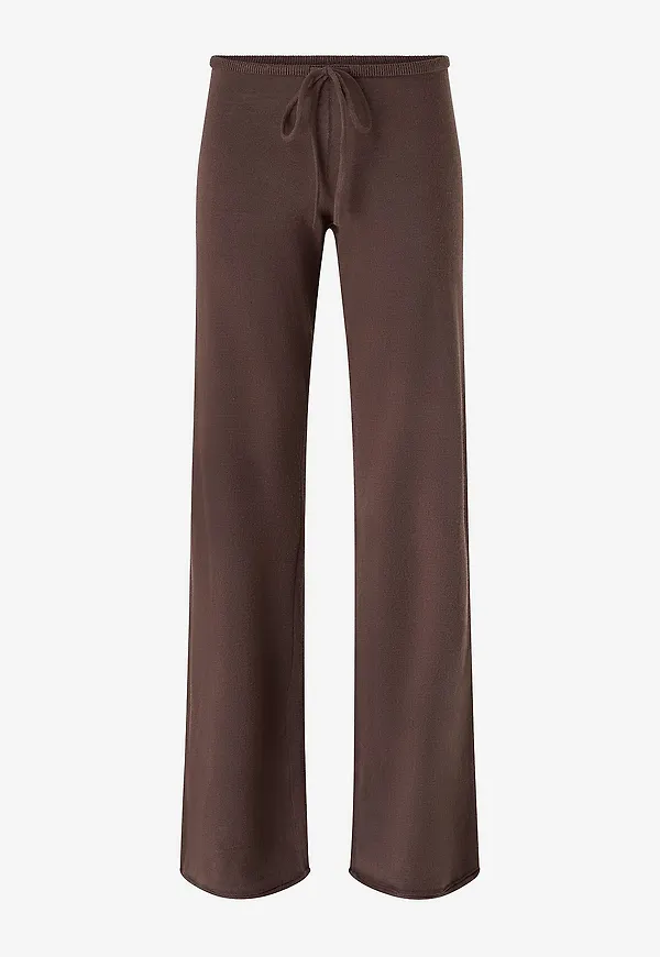 Gina Tricot - Byxa Knitted Trousers - Brun
