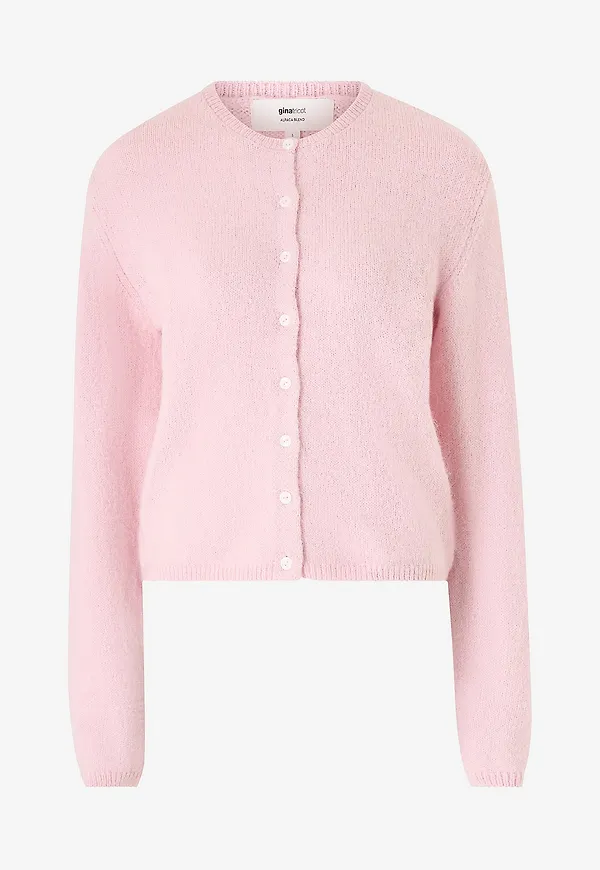Gina Tricot - Cardigan Alpaca Blend Knitted - Rosa
