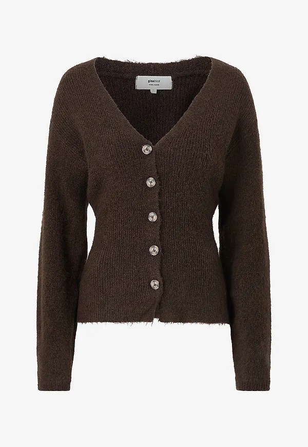 Gina Tricot - Cardigan Knitted chunky cardigan - Brun