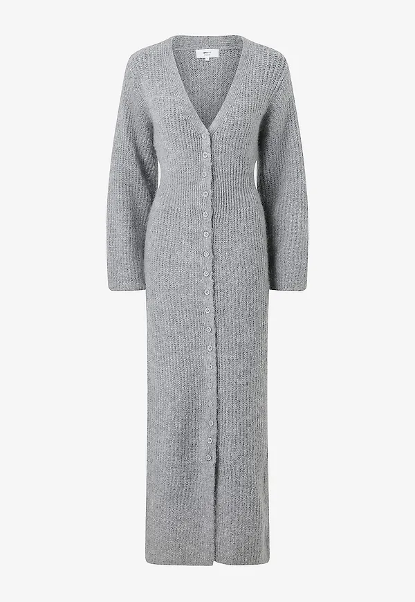 Gina Tricot - Cardigan Long knitted cardigan - Grå
