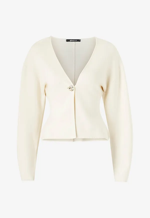 Gina Tricot - Cardigan Shaped Knitted - Beige
