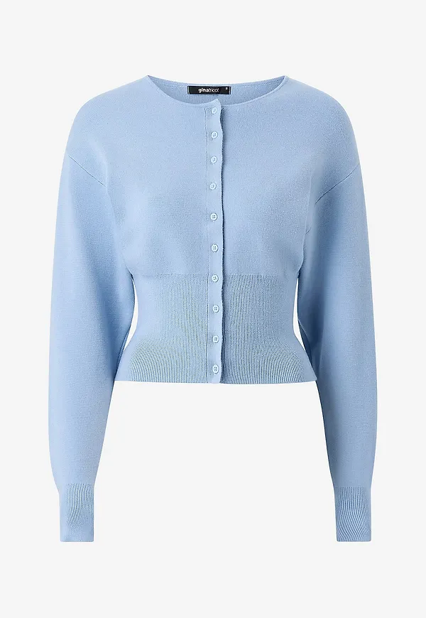 Gina Tricot - Cardigan Shaped Knitted - Blå