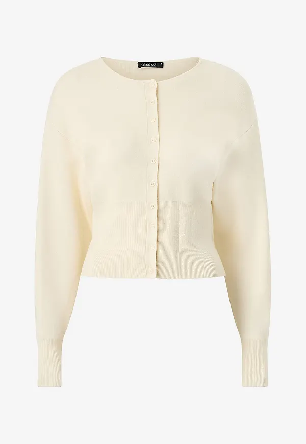 Gina Tricot - Cardigan Shaped Knitted - Natur