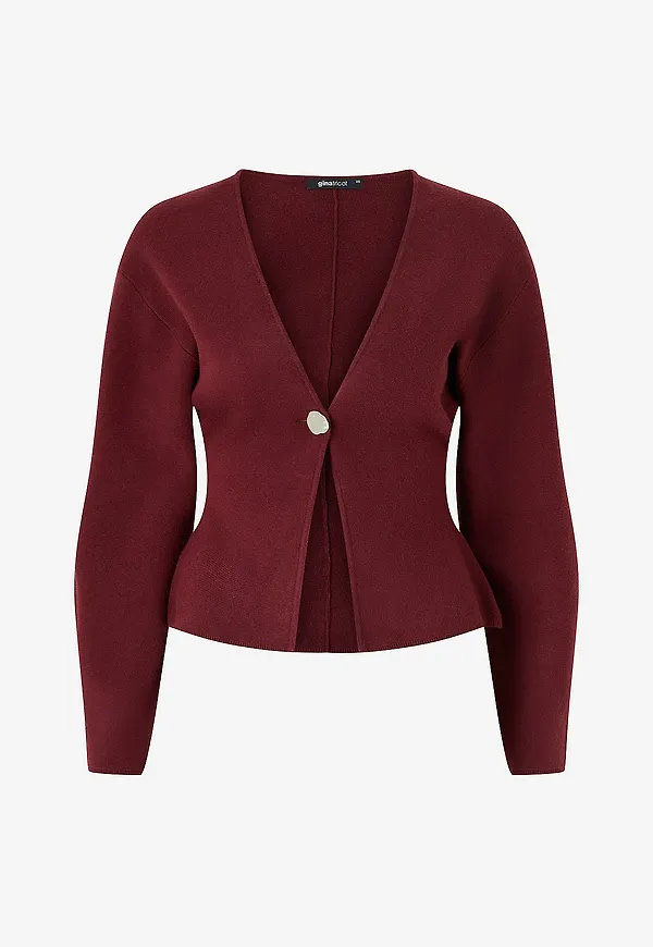 Gina Tricot - Cardigan Shaped Knitted - Röd