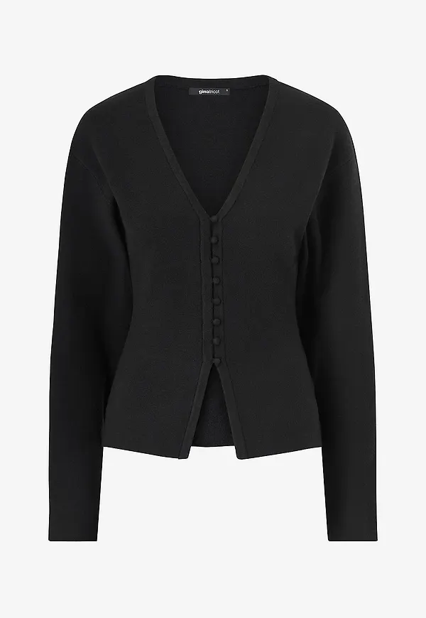 Gina Tricot - Cardigan Shaped Knitted - Svart