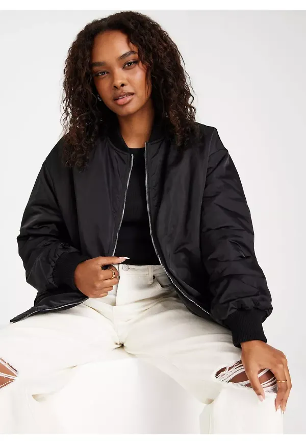 Gina Tricot Elsa jacket Bomberjackor Black