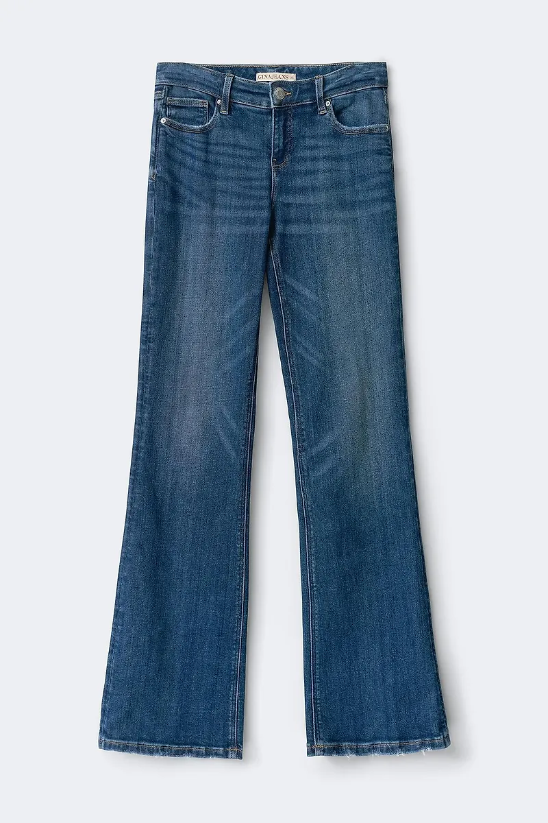 Gina Tricot - Holy molly bootcut tall jeans - tall jeans - Blå - 32 - Dam