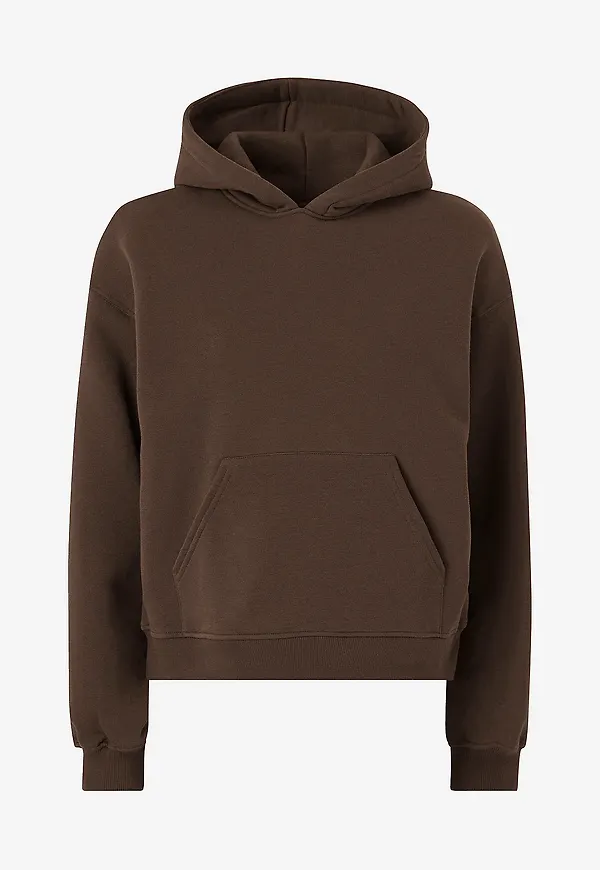 Gina Tricot - Huvtröja Iconic Hoodie - Brun