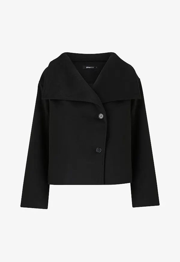 Gina Tricot - Jacka Funnel Neck Jacket - Svart
