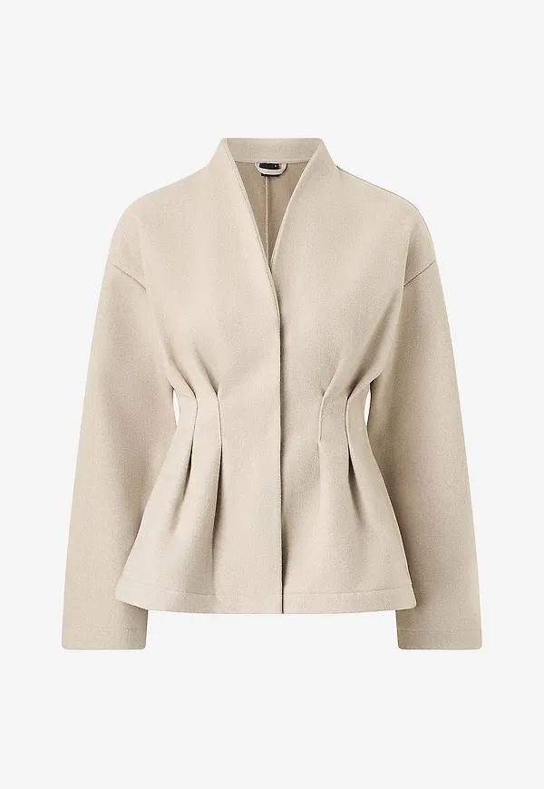 Gina Tricot - Jacka Sculpted Felt - Beige