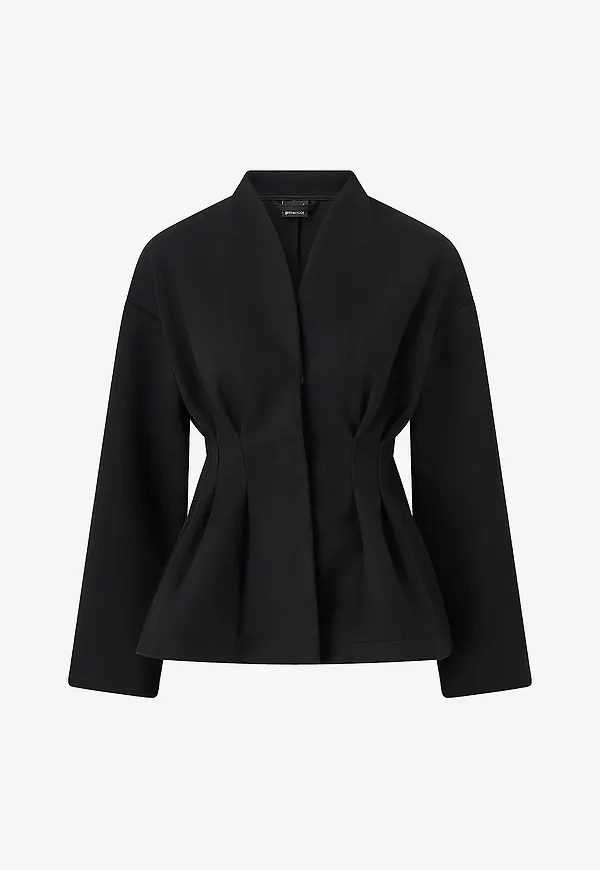 Gina Tricot - Jacka Sculpted Felt - Svart