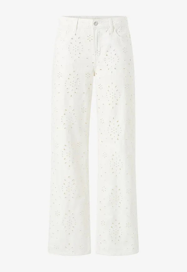 Gina Tricot - Jeans Broderie Denim - Natur