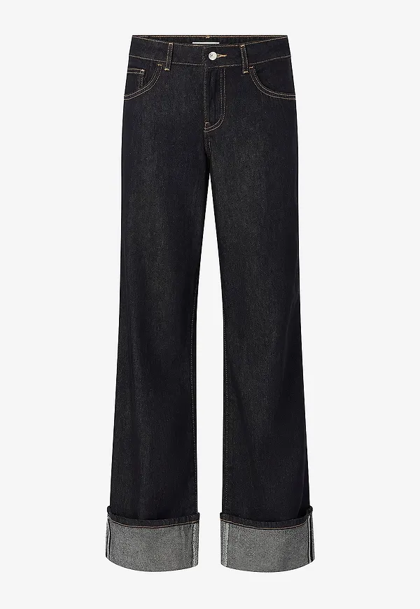Gina Tricot - Jeans Fold up - Blå