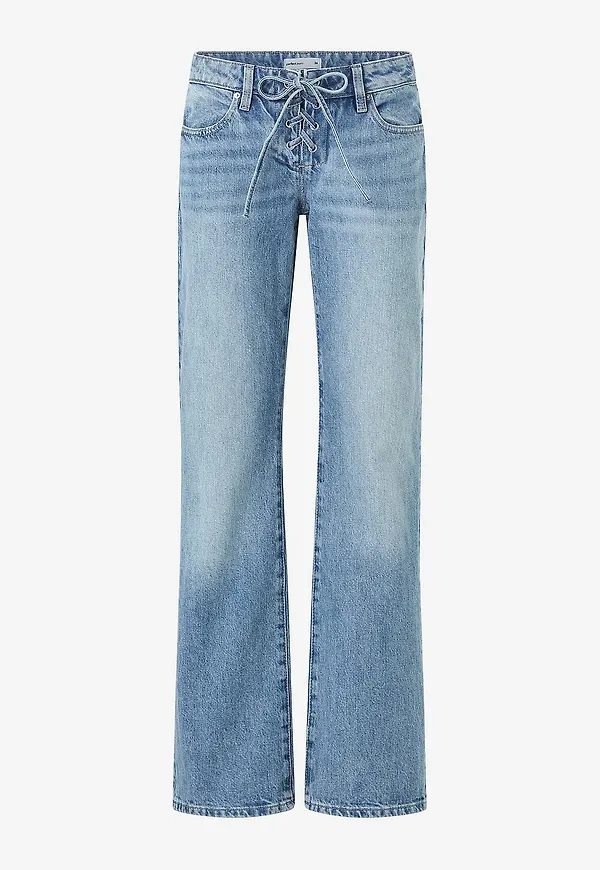 Gina Tricot - Jeans Lacing - Blå
