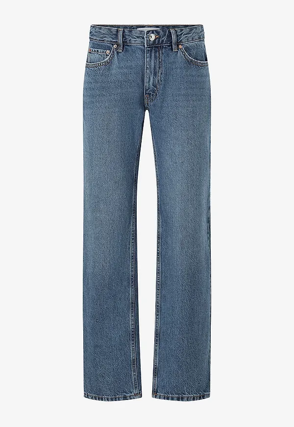 Gina Tricot - Jeans Low Straight Jeans - Blå