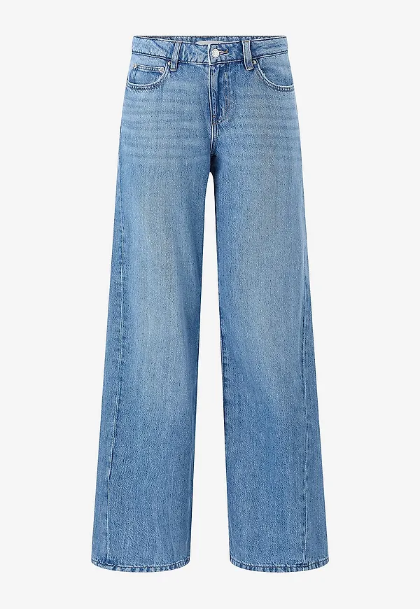 Gina Tricot - Jeans Low Wide - Blå