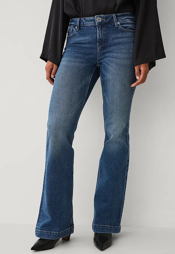 Gina Tricot - Jeans Shape up flare jeans - Blå